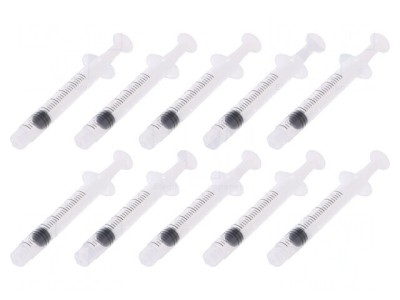 Seringă Luer Lock 3ml 10buc Polipropilenă Transparentă foto
