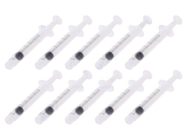 Seringă Luer Lock 3ml 10buc Polipropilenă Transparentă