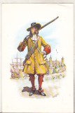 Bnk cp Uniforme militare - Soldat din Duke of York and Albany 1664..., Necirculata, Printata