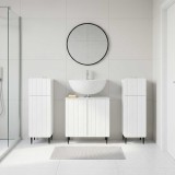 Cumpara ieftin Set de cabinet pentru baie cu 3 piese ZWOLLE 3 buc.