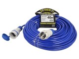 Prelungitor alimentare KEL 3x1,5mm2 40m 16A PUR albastru