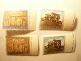 Serie Vatican 1964 - Monumente , 4 val. margine coala , guma nu este perfecta