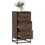 Gossi dulap, stejar maro, 35,5x35x76 cm, lemn prelucrat si metal