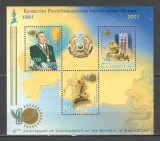 Kazahstan.2001 10 ani Independenta-Bl. DK.45