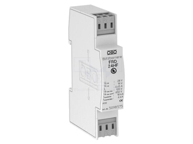 Limitator de supratensiuni OBO BETTERMANN Tip 1 2 3 Poli 2 19VAC -40&divide;80&deg;C