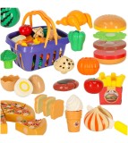 Set legume si fructe de taiat cu 26 elemente asortate in cos, Oem