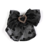 Clama de par neagra cu inimi