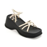 Sandale GRYXX albe, 5302, din piele ecologica