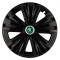 Set 4 capace roti pentru Skoda Nou Verde, model Glory Black, R16