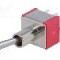 Intrerupator basculant, 2 pozitii, mod comutare ON-ON, DPDT, IC SWITCHES - IC2101T1B2M2QE