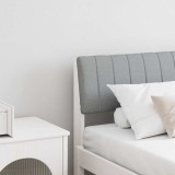 VidaXL Tăblie tapițată Gri deschis 180 cm Lemn de pin masiv 879218