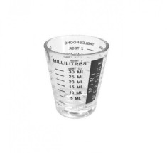 Pahar plastic gradat, 30 ml foto
