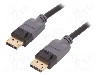Cablu DisplayPort - DisplayPort, din ambele par&#355;i, DisplayPort mufa, 2m, negru, QOLTEC - 50467