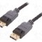 Cablu DisplayPort - DisplayPort, din ambele par&amp;#355;i, DisplayPort mufa, 2m, negru, QOLTEC - 50467