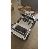 AIYAPLAY Mașină Electrică pentru Copii 12V, Buggy Electric pentru Copii, 2 Motoare, Telecomandă 2,4G, Baterie Litiu, Alb | Aosom Romania