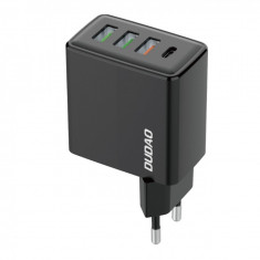 Încărcător Rapid Dudao 3x USB / 1x USB Tip C 20W, PD, QC 3.0 Negru (A5H) A5H BLACK