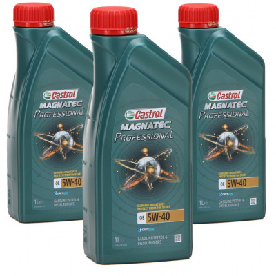 Set 3 Buc Ulei motor Castrol Magnatec Professional Oe 5W-40 1L foto