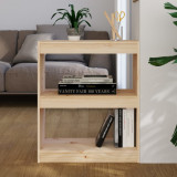 Bibliotecă/Separator cameră, 60x30x71,5 cm, lemn masiv de pin, vidaXL