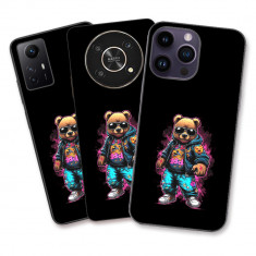 Husa Apple iPhone 7 / iPhone 8 / iPhone SE 2020 Silicon Gel Tpu Model Bear Cool Black