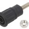 Soclu Banană 4mm 32A 1kV Negru pentru Panou