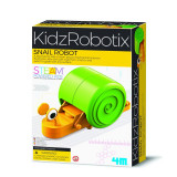 Kit constructie robot - Snail Robot, Kidz Robotix, 4M
