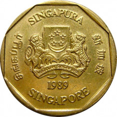 Singapore, 1 dolar 1989 * cod 158 foto