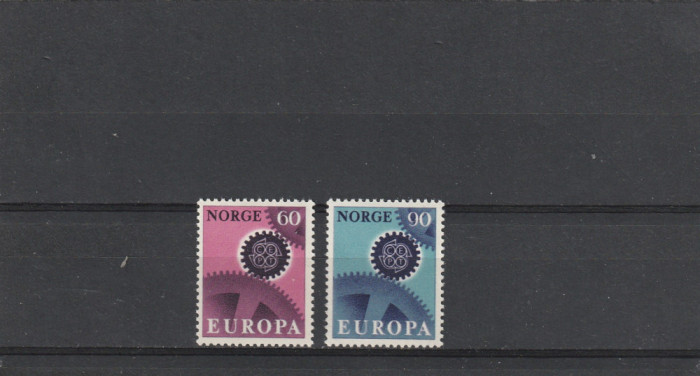 Norvegia 1967-Europa CEPT,2 valori,MNH,Mi.555-556