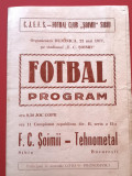Program meci fotbal FC &quot;SOIMII&quot; SIBIU - &quot;TEHNOMETAL&quot;Bucuresti(22.05.1977)