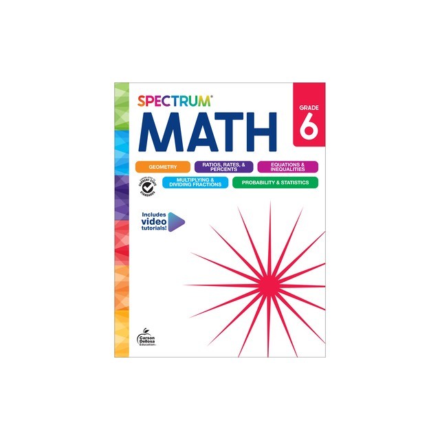 Spectrum Math Workbook, Grade 6