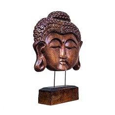Stand din lemn sculptat Indian Serenity Buddha, L