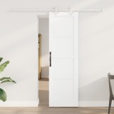 Ușă Glisantă vidaXL cu Set de Montaj Alb 61x198.5 cm Lemn Solid de Pin, Ușă Interioară vidaXL &#039;ORKDAL&#039;Alb 61x198.5x4 cm Lemn Solid de Pin