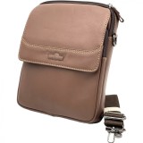 Geanta de Umar pentru barbati din Piele naturala de Bovina Maro: Colectia FineBags 2024, 21x26 x 5.5 cm