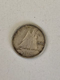 Moneda argint - 10 CENTI - 10 CENTS - 1946 - Canada - KM 34 (147), America de Nord