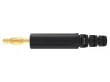Conector banană 4mm neagră, 32A