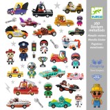 Abtibilduri metalice Vehicule, Djeco