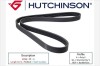 HUTCHINSON 735 K 4 Curea transmisie cu caneluri