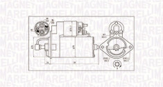 Electromotor (12V, 2kW) BMW Seria 3 (E30), 3 (E36), 3 (E46), 5 (E28), 5 (E34), 5 (E39), 5 (E60), 5 (E61), 7 (E38), 7 (E65, E66, E67), X5 (E53); OPEL O foto