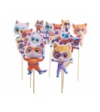 Set 7 Toppere Super Pisicute Decor Pentru Tort