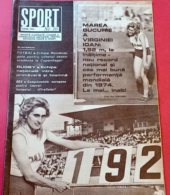 Revista SPORT nr.10/ iunie 1974 foto
