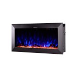 Semineu electric de perete/incorporabil Racy 36, 1500W, 30 de combinatii ale culorii flacarilor, Art Flame