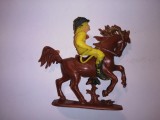 bnk jc Jean Hoeffler - Cowboy calare cu bici - galben