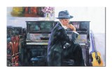 Cumpara ieftin Tablou tanara langa pian, Creatie,100x60cm, pictat manual in ulei pe panza, Mircea Iordache