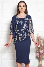 Rochie De Ocazie Marbela Bleumarin - 48Marimea