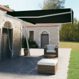 VidaXL Copertină autonomă retractabilă manual, antracit, 500x350 cm