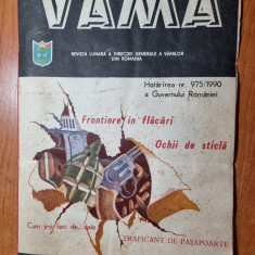 revista vama octombrie 1990- revista generale a vamilor din romania