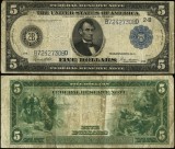 ✅🔸5$ dollars Blue Seals / Federal Reserve Note / 2B NEW YORK 🔸✅ STATELE UNITE
