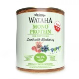 Conserva Wataha MONO PROTEIN Puppy, 94, 3% Carne, Cu Miel, Afine Si Sfecla, 800g