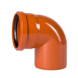 Cot KG DN 110 PVC pentru canalizare, 87 Grade, conexiune durabilă