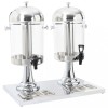 Dozator dublu de suc din oțel inoxidabil 2 x 8 L
