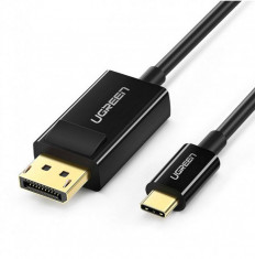 Cablu Audio si Video UGREEN MM139 DisplayPort Male la USB Type-C Male 1.5 m 4K UHD Negru foto